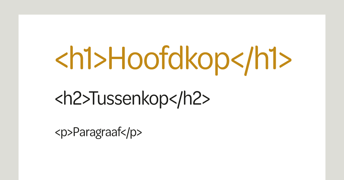 Titels en tussenkoppen maken op je website