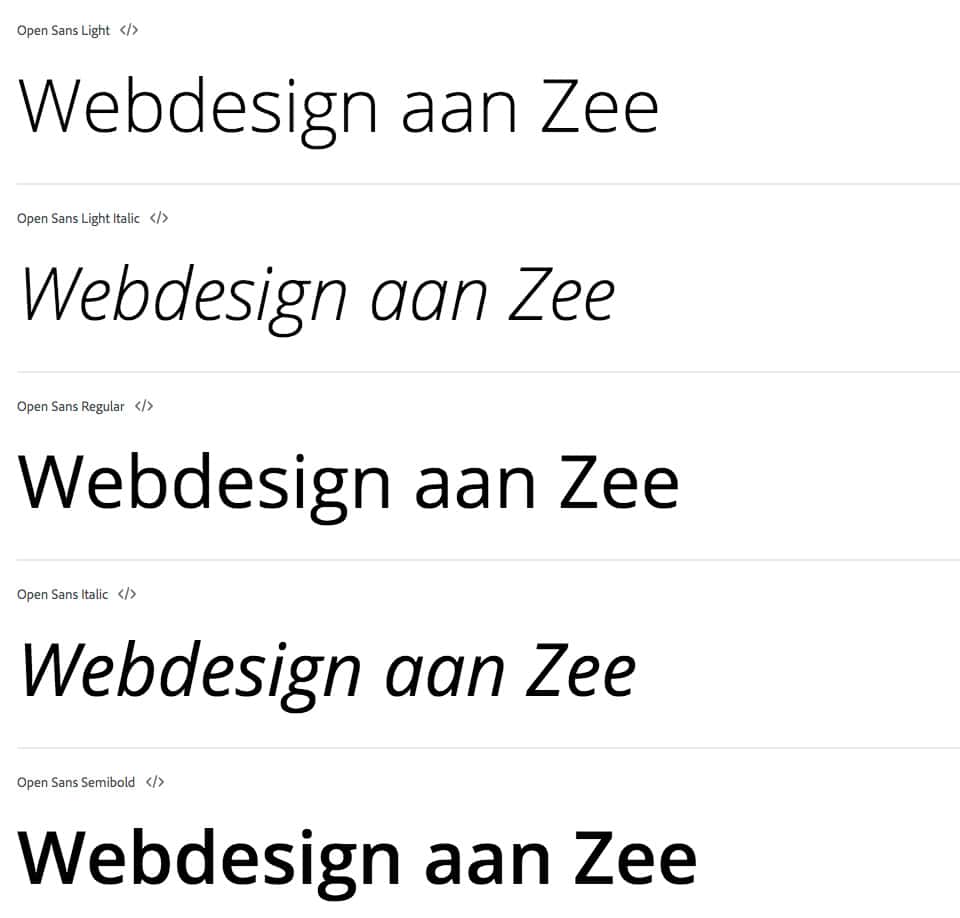 Hoe kies je een lettertype voor je website? Webdesign aan Zee
